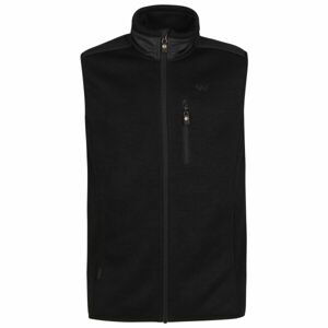 Willard CROFTON Pánska kombinovaná flísová vesta, čierna, veľkosť XXL