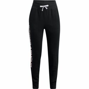 Under Armour RIVAL FLEECE JOGGERS Dievčenské tepláky, čierna, veľkosť L