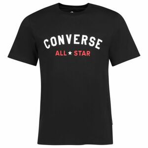 Converse ALL VARSITY GRAPHIC TEE Pánske tričko, čierna, veľkosť L