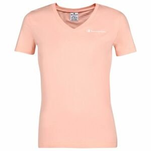 Champion V-NECK T-SHIRT Dámske tričko, lososová, veľkosť L