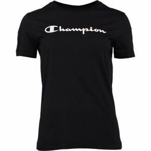 Champion CREWNECK T-SHIRT Dámske tričko, čierna, veľkosť XS