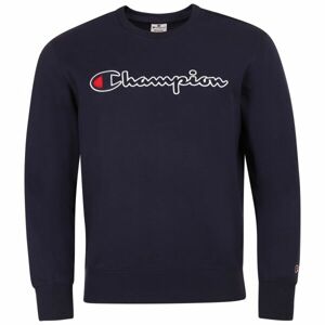 Champion CREWNECK SWEATSHIRT Pánska mikina, tmavo modrá, veľkosť XL