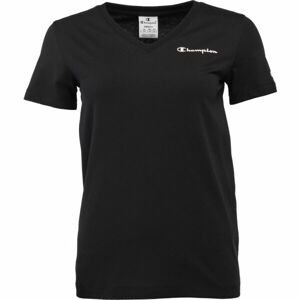 Champion V-NECK T-SHIRT Dámske tričko, čierna, veľkosť M