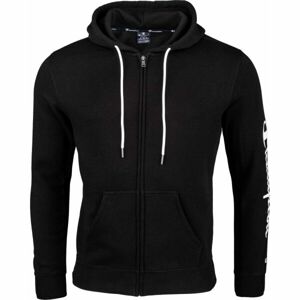 Champion HOODED FULL ZIP SWEATSHIRT Pánska mikina, čierna, veľkosť XXL