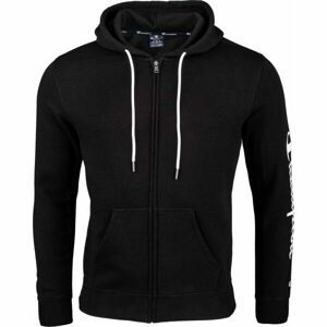 Champion HOODED FULL ZIP SWEATSHIRT Pánska mikina, čierna, veľkosť XL