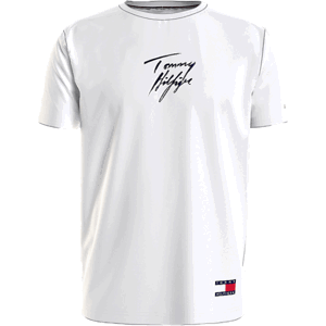 Tommy Hilfiger CN SS TEE LOGO Pánske tričko, biela, veľkosť S
