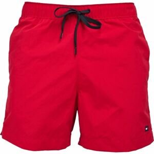 Tommy Hilfiger MEDIUM DRAWSTRING Pánske plavecké šortky, červená, veľkosť