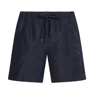Tommy Hilfiger LOGO-S-MEDIUM DRAWSTRING Pánske plavecké šortky, tmavo modrá, veľkosť S
