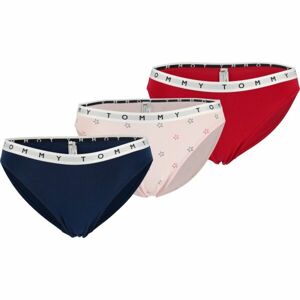 Tommy Hilfiger 3P BIKINI PRINT Dámske nohavičky, tmavo modrá, veľkosť XS