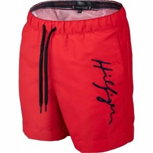 Tommy Hilfiger LOGO-S-MEDIUM DRAWSTRING Pánske plavecké šortky, červená, veľkosť