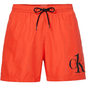 Calvin Klein MEDIUM DRAWSTRING Pánske plavecké šortky, oranžová, veľkosť S