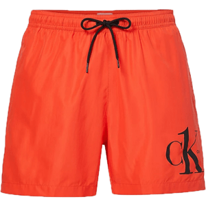 Calvin Klein MEDIUM DRAWSTRING Pánske plavecké šortky, oranžová, veľkosť XXL
