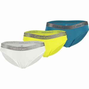 Calvin Klein BIKINI 3PK Dámske nohavičky, žltá, veľkosť XS