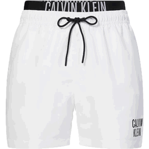 Calvin Klein INTENSE POWER-S-MEDIUM DOUBLE WB Pánske plavecké šortky, biela, veľkosť M