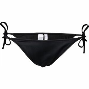 Calvin Klein INTENSE POWER-S-STRING SIDE TIE CHEEKY BIKINI Dámsky spodný diel plaviek, čierna, veľkosť XL