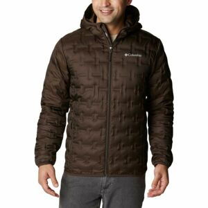 Columbia DELTA RIDGE DOWN HOODED JACKET Pánska zimná bunda, hnedá, veľkosť XXL