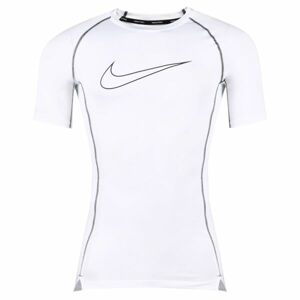 Nike M NP DF TIGHT TOP SS Pánske funkčné tričko, biela, veľkosť XL
