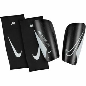 Nike MERCURIAL LITE Chrániče holení, čierna, veľkosť M
