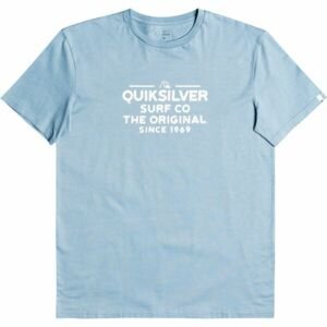 Quiksilver FEEDINGLINE M TEES Pánske tričko, svetlomodrá, veľkosť S