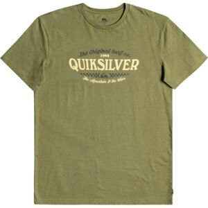 Quiksilver CHECKONIT M TEES Pánske tričko, khaki, veľkosť L