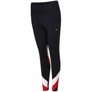 Tommy Hilfiger HW COLOR BLOCK LEGGING Dámske legíny, tmavo modrá, veľkosť L