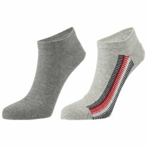 Tommy Hilfiger MEN SNEAKER 2P GLOBAL RIBBON Pánske ponožky, sivá, veľkosť 43 - 46