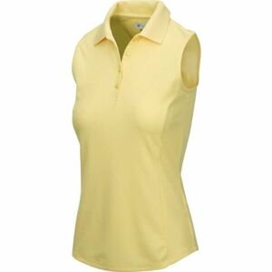 GREGNORMAN PROTEK SLEEVELESS POLO W Dámske golfové polo tričko, žltá, veľkosť L