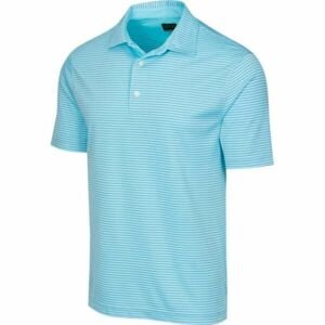GREGNORMAN PROTEK ML75 STRIPE POLO Pánske golfové polo tričko, tyrkysová, veľkosť