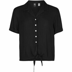 O'Neill CALI WOVEN SHIRT Dámska košeľa s krátkym rukávom, čierna, veľkosť S