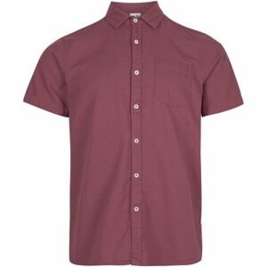 O'Neill CHAMBRAY SHIRT Pánska košeľa s krátkym rukávom, vínová, veľkosť XL