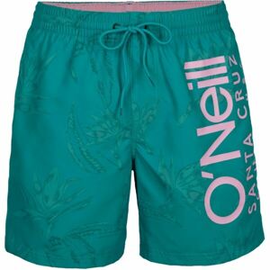 O'Neill CALI FLORAL SHORTS Pánske plavecké šortky, tyrkysová, veľkosť M