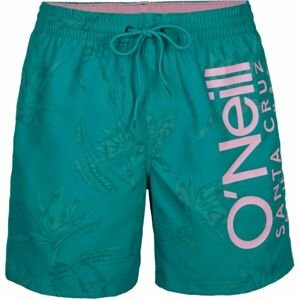 O'Neill CALI FLORAL SHORTS Pánske plavecké šortky, tyrkysová, veľkosť S