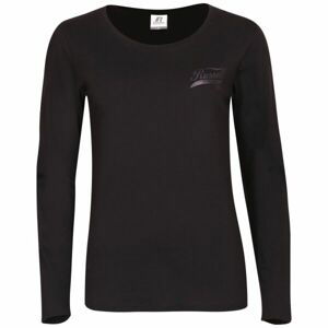 Russell Athletic LONG SLEEVE TEE SHIRT Dámske tričko, čierna, veľkosť XS