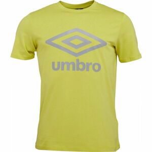 Umbro LARGE COTTON LOGO TEE Pánske tričko, svetlo zelená, veľkosť M