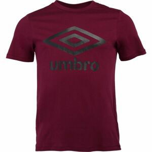 Umbro LARGE COTTON LOGO TEE Pánske tričko, vínová, veľkosť M