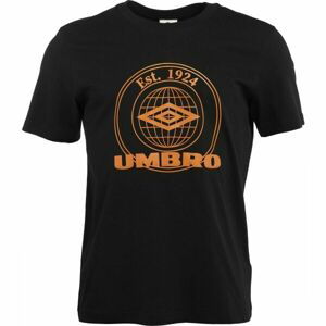 Umbro COLLEGIATE GRAPHIC TEE Pánske tričko, čierna, veľkosť M