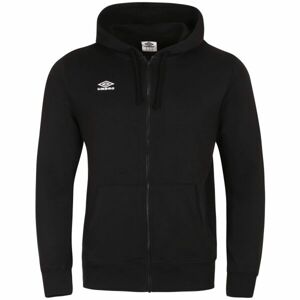 Umbro EMBOSSED LOGO HOODIE Pánska mikina, čierna, veľkosť M