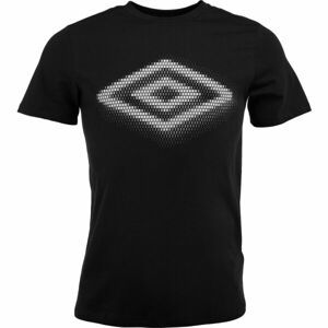 Umbro FW DIAMOND FADE GRAPHIC TEE Pánske tričko, čierna, veľkosť