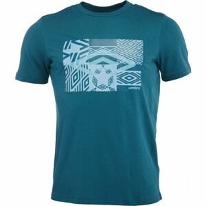 Umbro FW ICONIC GRID GRAPHIC TEE Pánske tričko, modrá, veľkosť L