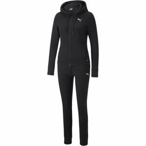 Puma CLASSIC HOODED TRACKUSUIT FL Dámska  tepláková súprava, čierna, veľkosť