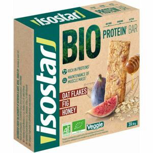 Isostar BIO PROTEIN BARS FÍKY / MED 3x30g Energetické bio tyčinky, , veľkosť 30 G