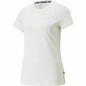 Puma ESS+EMBROIDERY TEE Dámske tričko, biela, veľkosť M