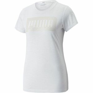 Puma PERFORMANCE LOGO FILL TEE REC Q4 Dámske tričko, biela, veľkosť M