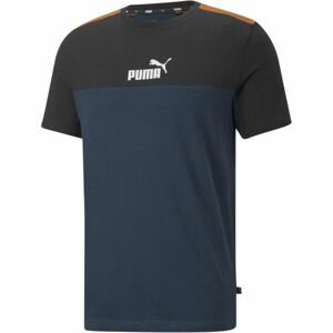 Puma ESS LOGO TEE YEL Pánske tričko, tmavo modrá, veľkosť S