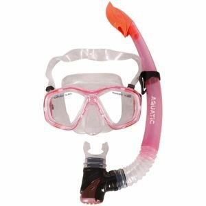 AQUATIC DORY SET JR Juniorský potápačský set, ružová, veľkosť os