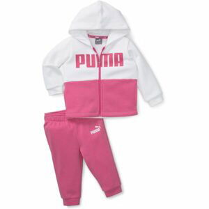 Puma MINICATS COLORBLOCK JOGGER FL Detská športová tepláková súprava, ružová, veľkosť 98