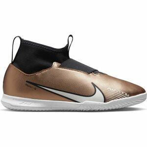 Nike JR ZOOM SUPERFLY 9 ACADEMY IC Detská halová obuv, zlatá, veľkosť 35.5