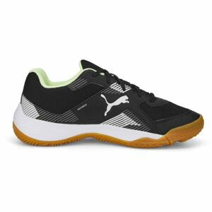 Puma SOLARFLASH JR II Juniorská halová obuv, čierna, veľkosť 35.5