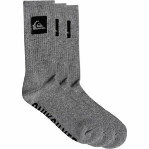 Quiksilver 3 CREW PACK M SOCK Pánske ponožky, sivá, veľkosť 40-45