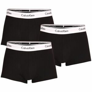 Calvin Klein MODERN CTN STRETCH-TRUNK 3PK Pánske boxerky, čierna, veľkosť S
